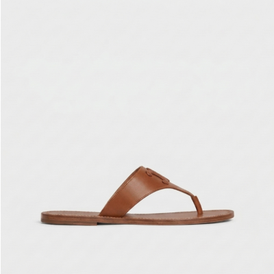 셀린느 여성 트리오페 페이턴트 샌들 【매장-100만원대】 - Celine Womens Camel Slippers - ce224x