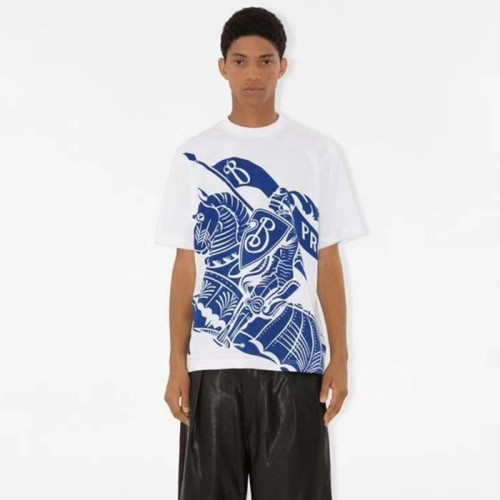 버버리 남성 화이트 크루넥 반팔티 - Burberry Mens White Short Sleeved Tshirts - bu346x