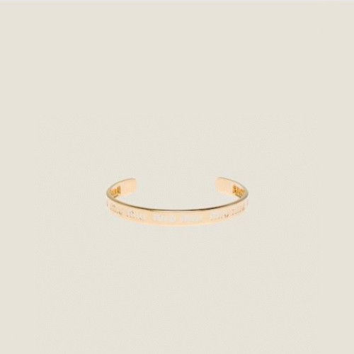 미우미우 여성 옐로우 골드 팔찌 - Miumiu Womens Yellow Gold Bangle - acc411x