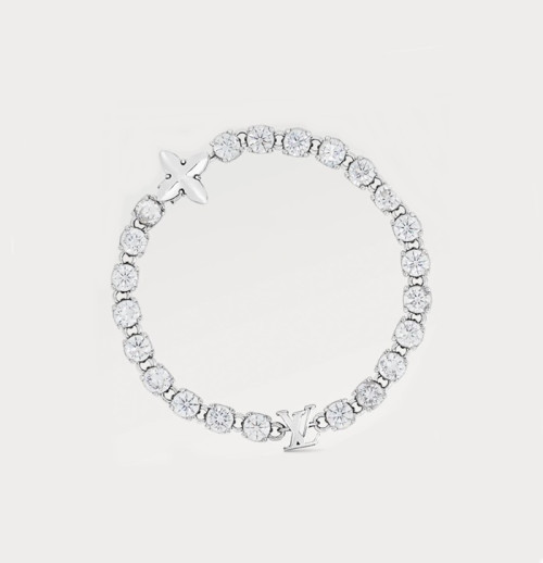 루이비통 여성 화이트 골드 팔찌 - Louis vuitton Womens White Gold Bangle - acc430x