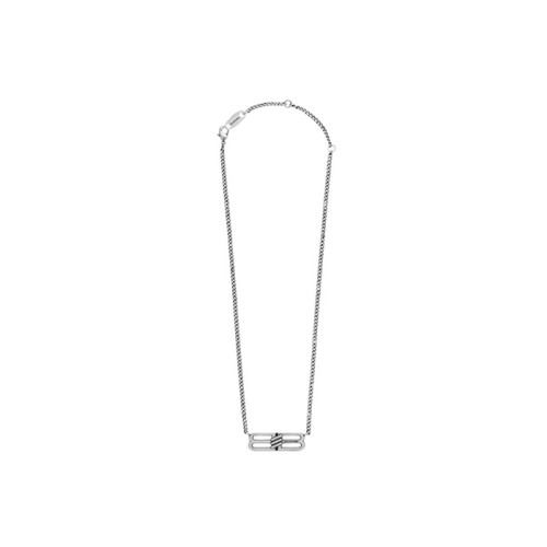 발렌시아가 남성 화이트 골드 목걸이 - Balenciaga Mens White Gold Necklace - acc497x