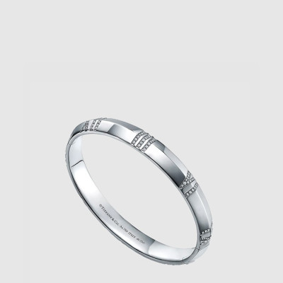 티파니 여성 화이트 골드 팔찌 - Tiffany Womens White Gold Bangle- acc521x