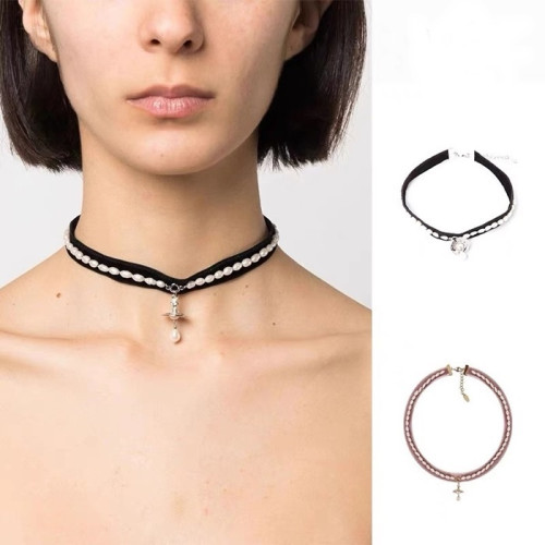 비비안웨스트우드  여성 화이트 골드 목걸이 - Vivienne Westwood Womens White-gold Necklace - acc540x