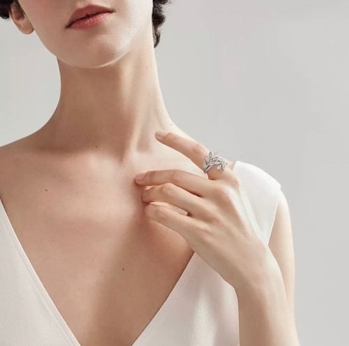 티파니 여성 화이트 골드 반지 - Tiffany Womens White Gold Ring - acc653x
