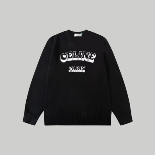 셀린느 남성 크루넥 블랙 니트 - Celine Mens Black Knits - ce284x