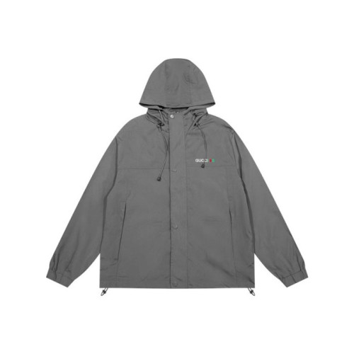 구찌 남성 캐쥬얼 그레이 집업 자켓 - Gucci Mens Gray Zip-up Jackets - gu1160x