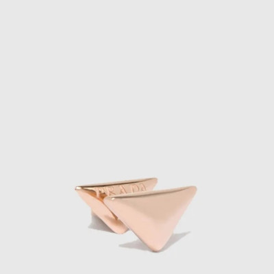 프라다 여성 이터널 골드 미니 트라이앵글 싱글 이어링 - Prada Womens Eternal Gold Mini Triangle Single Earring - acc763x