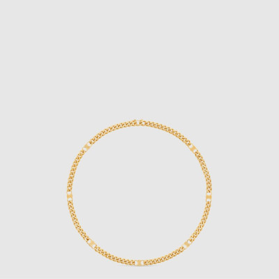 셀린느 남/녀 트라이옴프 스몰 고메테 목걸이 - Celine Unisex Triomphe Small Gomette Necklace - acc893x