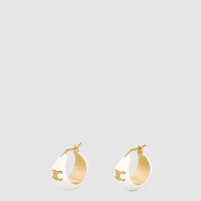 셀린느 여성 트리옹프 볼드 후프 이어링 - Celine Womens Triomphe Bold Hoop Earring - acc984x