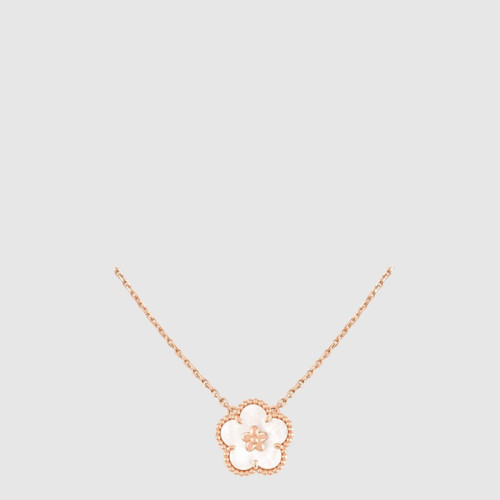 반클리프 아펠 여성 럭키 스프링 펜던트 플럼 블로썸 네크리스 - Van Cleef & Arpels Womens Lucky Spring Pendant Plum Blossom Necklace - acc1164x
