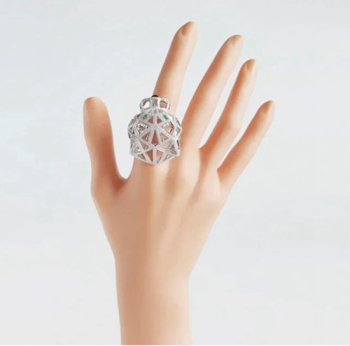 까르띠에 여성 화이트 골드 반지 - Cartier Womens White Gold Ring - acc1348x