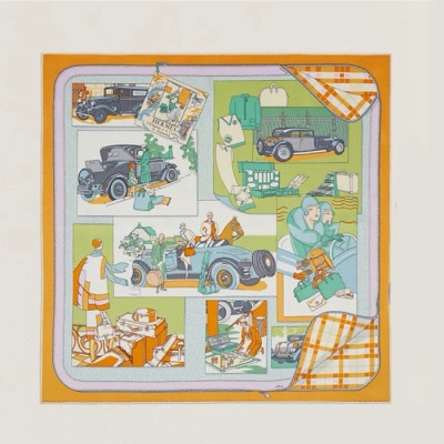 에르메스 여성 오렌지 스카프 - Hermes Womens Orange Scarf - acc1357x