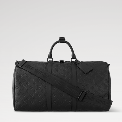루이비통 남성 키폴 모노그램 반둘리에 - Louis vuitton Mens Black Keepall - lvb57x