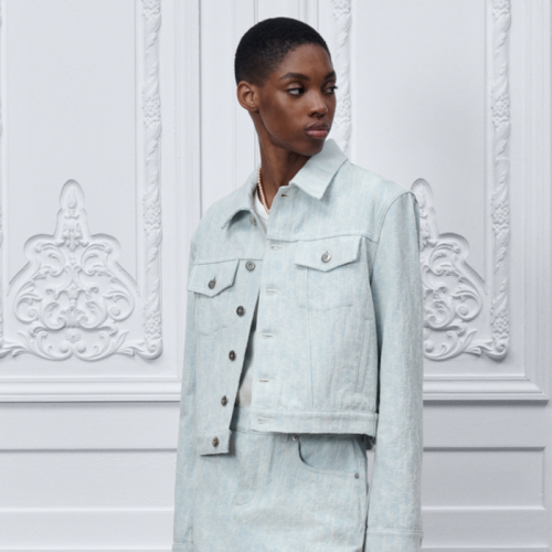 디올 여성 라이트블루 크롭 재킷 - Dior Womens Cropped Jacket Light Blue - dic5732x