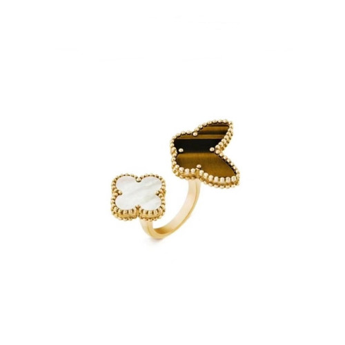 반클리프 아펠 여성 럭키 알함브라 비트윈 더 핑거 링 - Van Cleef & Arpels Womens Lucky Alhambra Between the Finger Ring - acc1492x