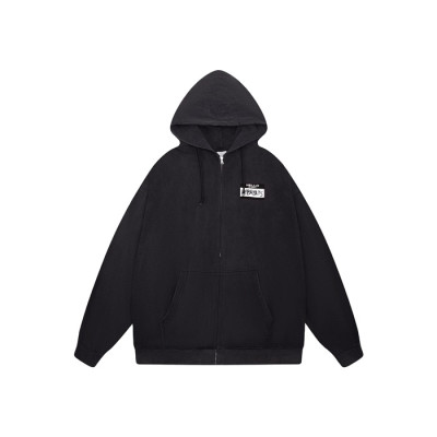 베트멍 남성 집업 후드티 - Vetements Mens Zip-up Hooded - vec63x