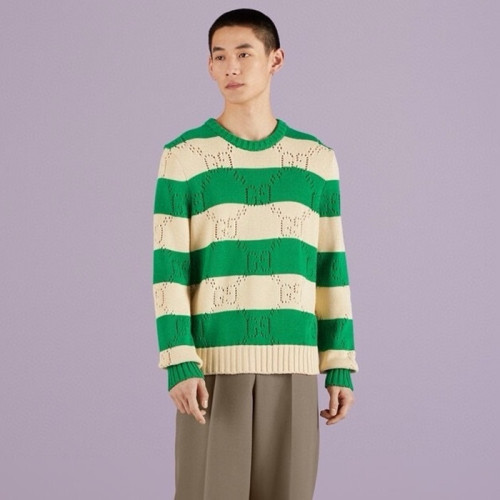 구찌 남성 그린 크루넥 니트 - Gucci Mens Green Knits - guc90x