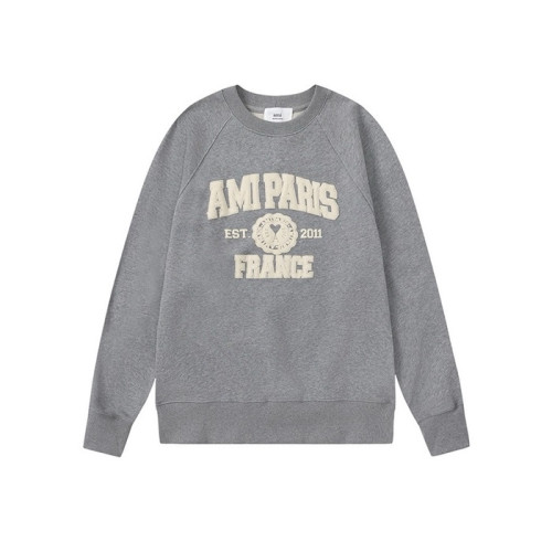 아미 남성 그레이 맨투맨 - Ami Mens Gray Tshirts - amc136x
