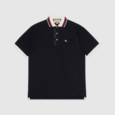 구찌 남성 블랙 폴로 반팔티 - Gucci Mens Polo Short sleeved Tshirts - guc226x
