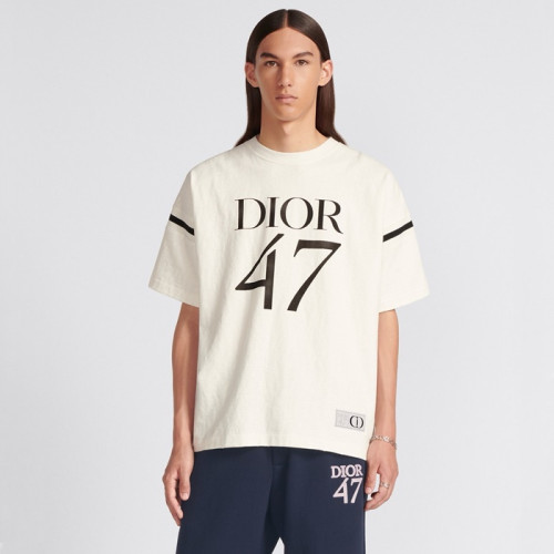 디올 남성 화이트 반팔티 - Dior Mens White Tshirts - dic278x