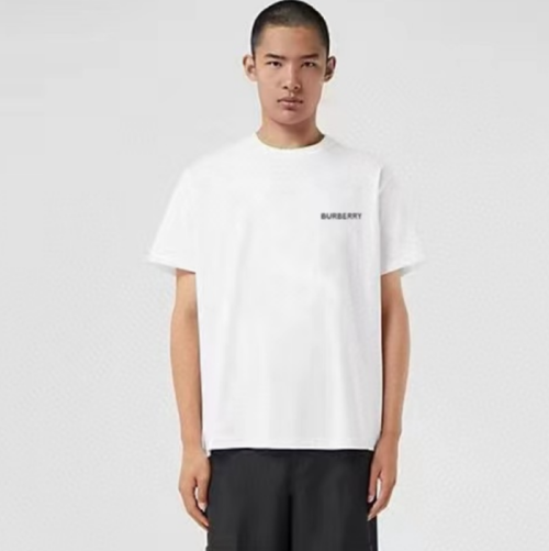 버버리 남성 화이트 반팔티 - Burberry Mens White Tshirts - buc281x