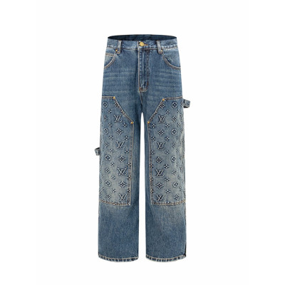 루이비통 남성 트렌디 청바지 - Louis vuitton Mens Trendy Jeans - lvc347x