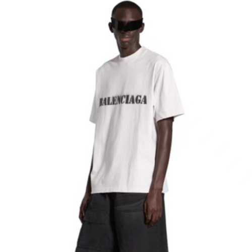발렌시아가 남성 화이트 반팔티 - Balenciaga Mens White Tshirts - bac205x