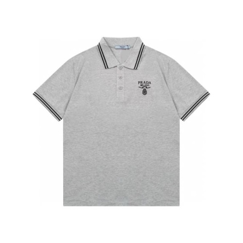 프라다 남성 그레이 반팔티 - Prada Mens Gray Polo Tshirts - prc345x