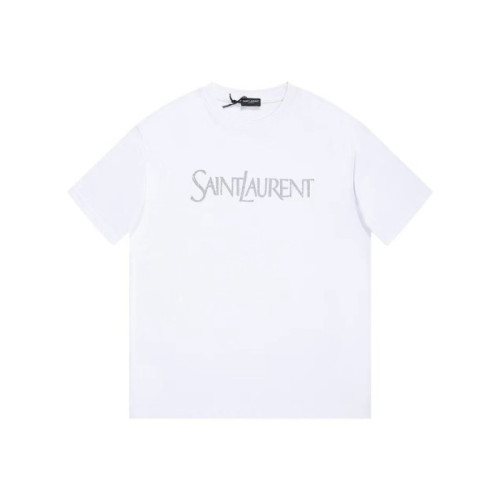 입생로랑 남성 화이트 반팔티 - Saint laurent Mens White Tshirts - ysc15x