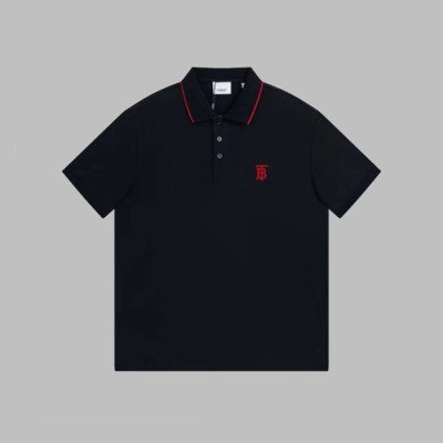 버버리 남성 블랙 폴로 티셔츠 - Burberry Mens Black Tshirts - buc311x