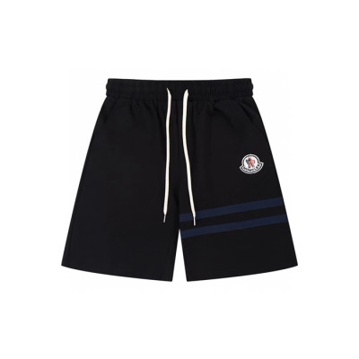 몽클레어 남성 블랙 반바지 - Moncler Mens Black Half-pants - moc198x