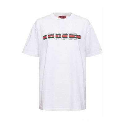 구찌 남성 화이트 티셔츠 - Gucci Mens White Tshirts - guc363x