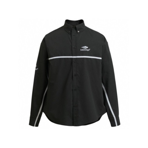 발렌시아가 남성 블랙 셔츠 - Balenciaga Mens Black Shirts - bac378x