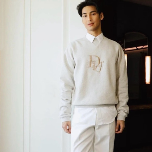 디올 남성 그레이 니트 - Dior Mens Gray Kntis - dic388x