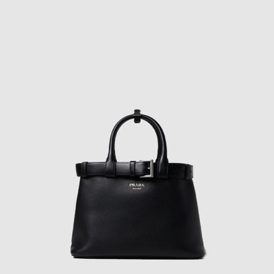 프라다 여성 버클 미디엄 가죽 핸드백 1BA434 - Prada Womens Buckle Medium Leather Handbag - prb1541x