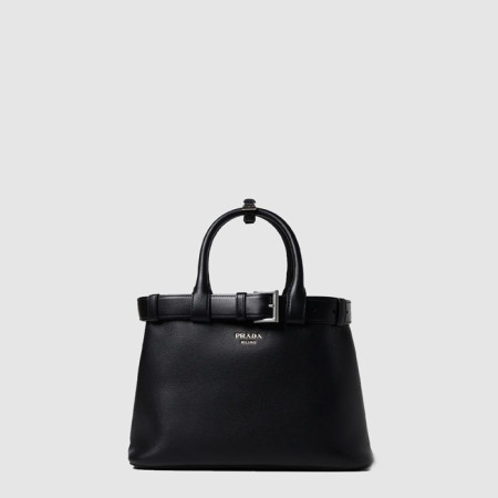 프라다 여성 버클 미디엄 가죽 핸드백 1BA434 - Prada Womens Buckle Medium Leather Handbag - prb1541x