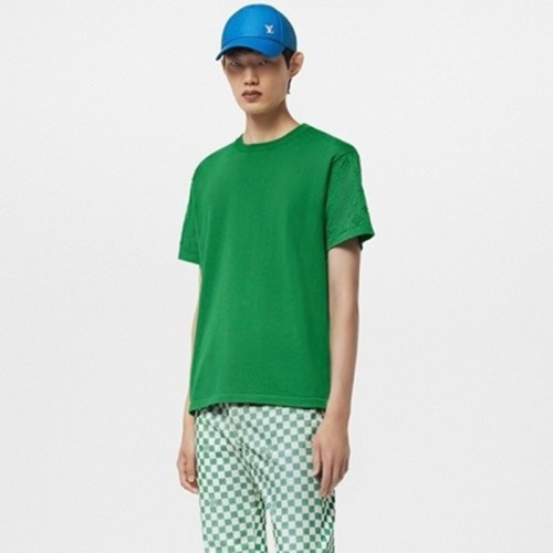 루이비통 남성 그린 반팔티 - Louis vuitton Mens Green Tshirts - lvc456x