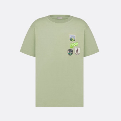 디올 남성 라운드 반팔 티셔츠 - Dior Mens Round Tshirt - dic634x