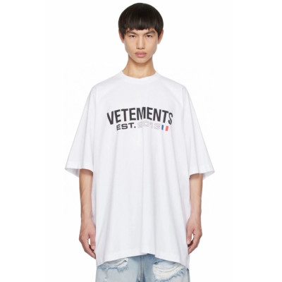 베트멍 남/녀 반팔 티셔츠 - Vetements Unisex Over Size Tshirts - vec729x
