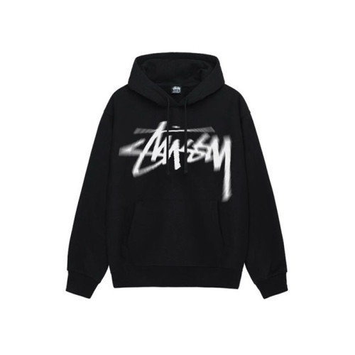 스터시 남성 블랙 후드티 - Stussy Mens Black Hoodie - stc862x