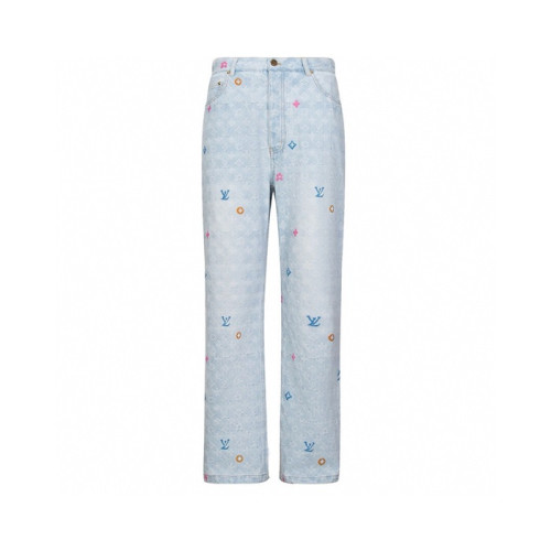루이비통 남성 블루 청바지 - Louis vuitton Mens Blue Jeans - lvc880x
