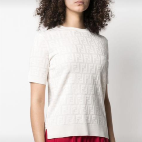 펜디 여성 반팔 티셔츠 - Fendi Womens Round Tshirt - fec888x