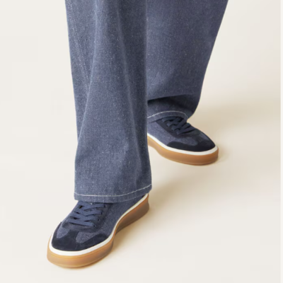 로로피아나 남성 테니스워크 스니커즈 - Loro Piana Mens Blue Sneakers - lps669x