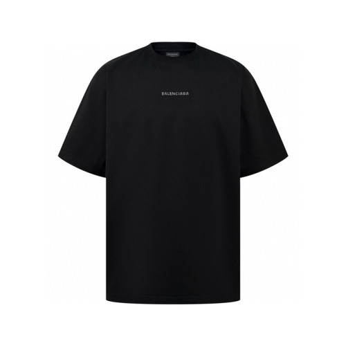 발렌시아가 남성 블랙 반팔 티셔츠 - Balenciaga Mens Black Tshirts - bac943x