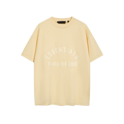 피어오브갓 남성 베이지 반팔 티셔츠 - Fear of god Mens Beige Tshirts - fec1033x