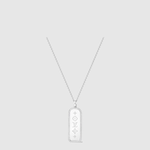 루이비통 남성 라지 택 팬던트 목걸이 - Louis vuitton Mens Large Tag Necklace - acc2080x