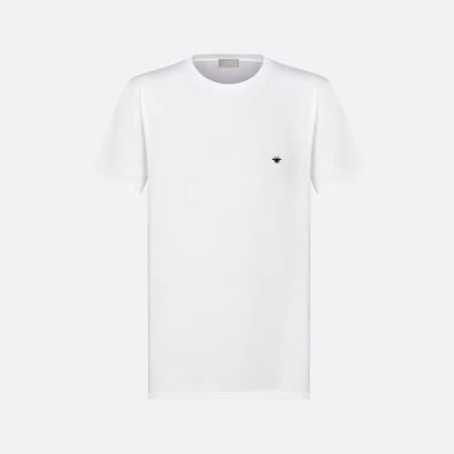 디올 남성 화이트 반팔 티셔츠 - Dior Mens White Tshirts - dic1263x