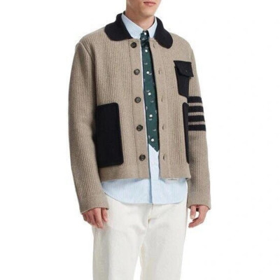 톰브라운 남성 폴로 니트 - Thom Browne Mens Polo Knits - thc1943x