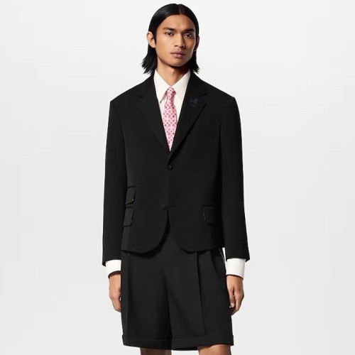 루이비통 남성 슈트 자켓 - Louis vuitton Mens Black Jackets - lvc1970x