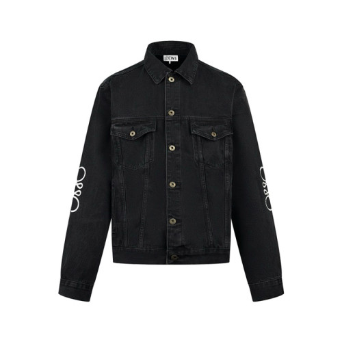 로에베 남성 블랙 재킷 - Loewe Mens Black Jackets - loc2098x